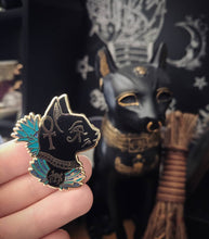 Load image into Gallery viewer, Bastet, Ancient Egyptian Goddess of Cats - Enamel Pin
